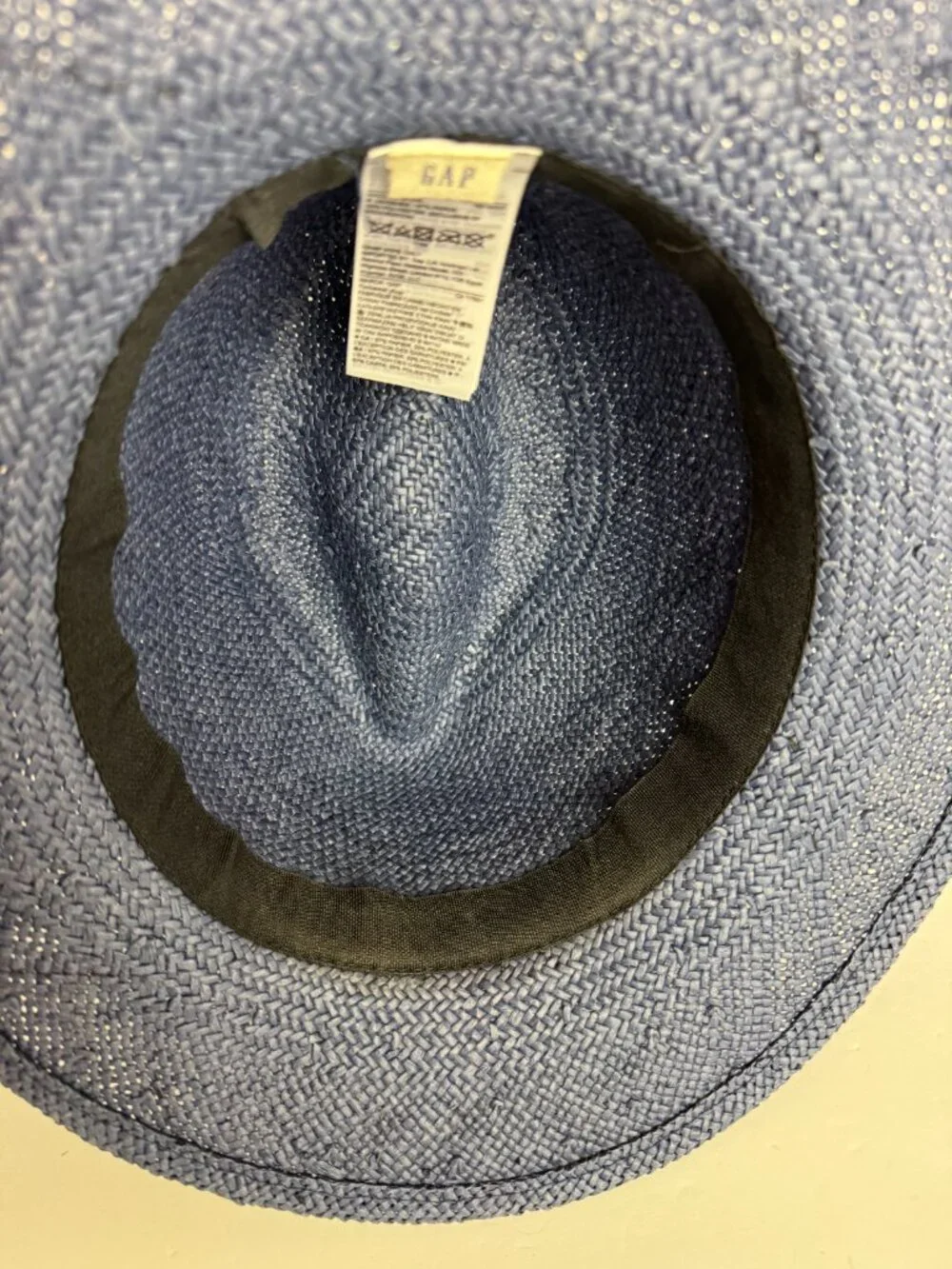 Blue Fedora Summer Hat Unisex  Size M/L